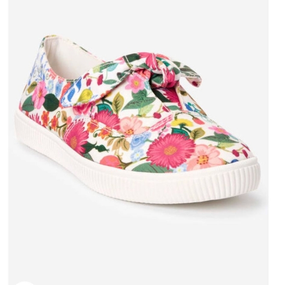 Sz 8 Comfortview Floral Slip on sneaker cottagecore spring walking memory foam - Picture 2 of 3